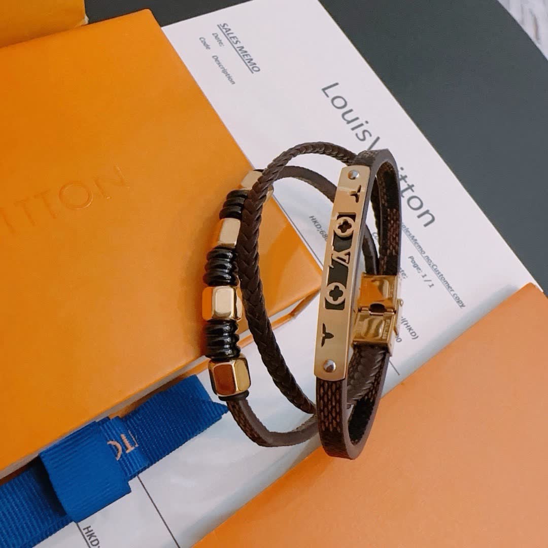 Louis Vuitton Leather Bracelet